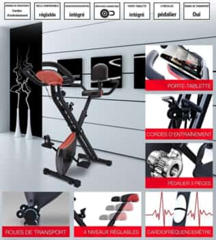 Détails du Sportstech F-Bike X100