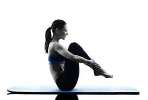Une posture de Pilates