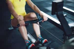 Rameur et Genoux vus du dessus