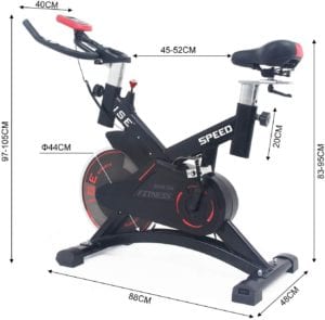 Dimensions Du Spin Bike ISE Moscou SY-7005-1