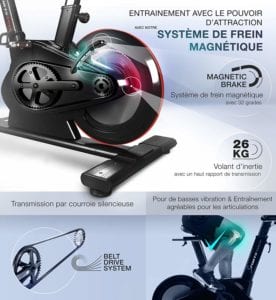 Résistance Du Vélo De Spinning Sportstech Sx600